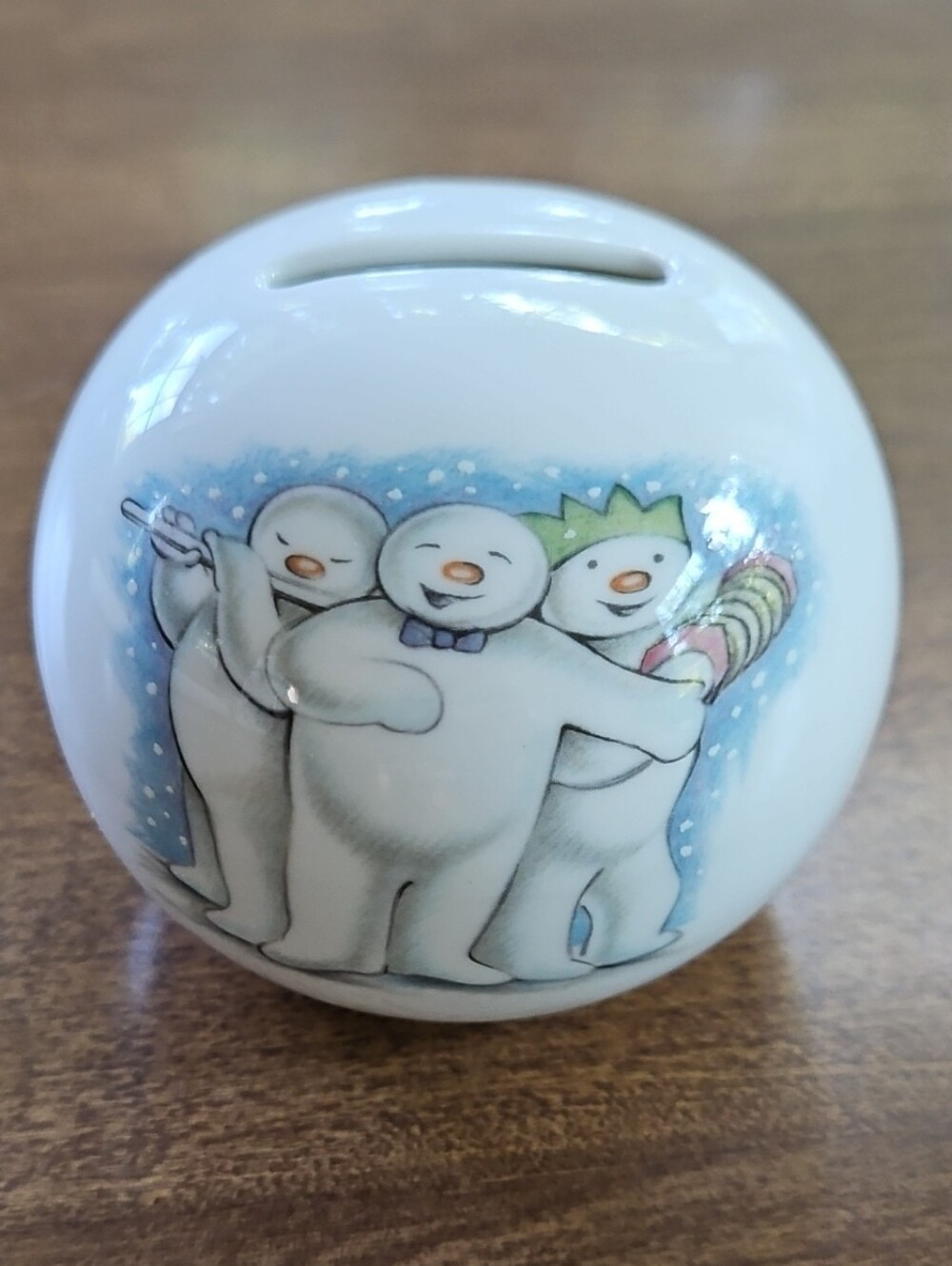 Vintage Royal Doulton “The Snowman” Snowball Coin Bank